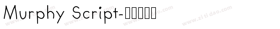Murphy Script字体转换
